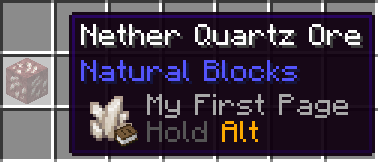 example entry tooltip