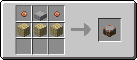 crafting recipe for shop block